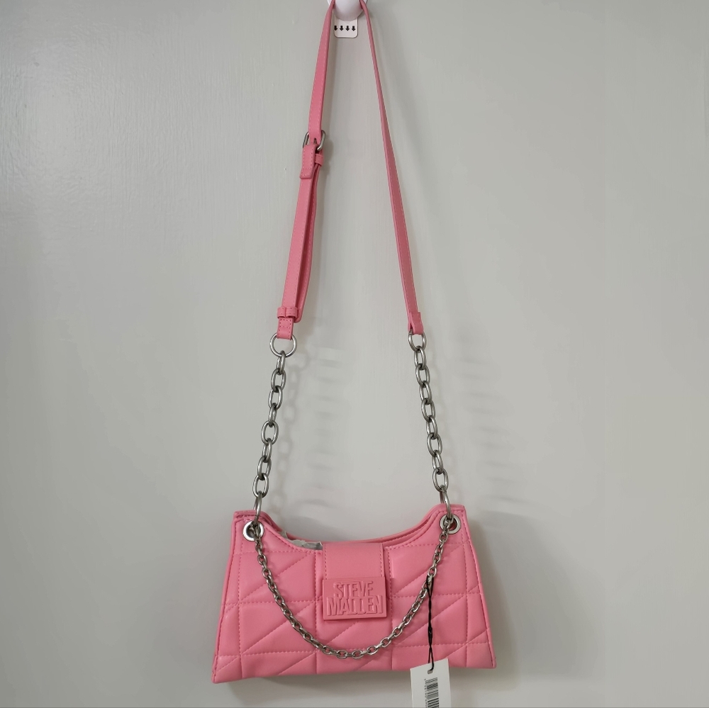 Steve Madden Pink Quilted Shoulder Bag